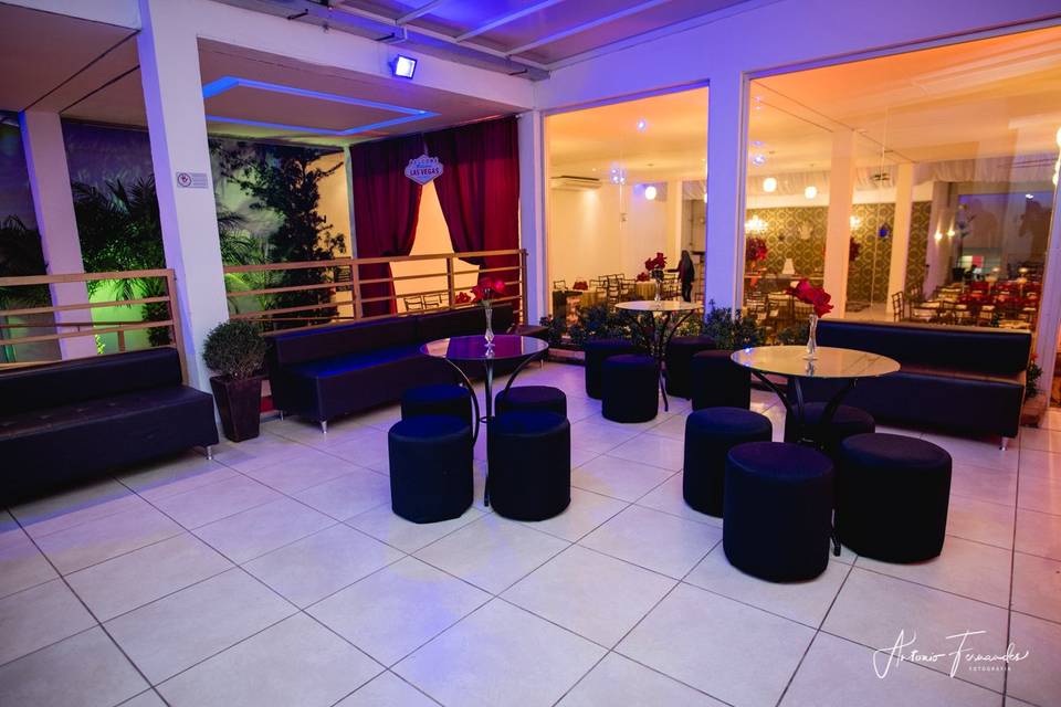 Área para ambiente lounge