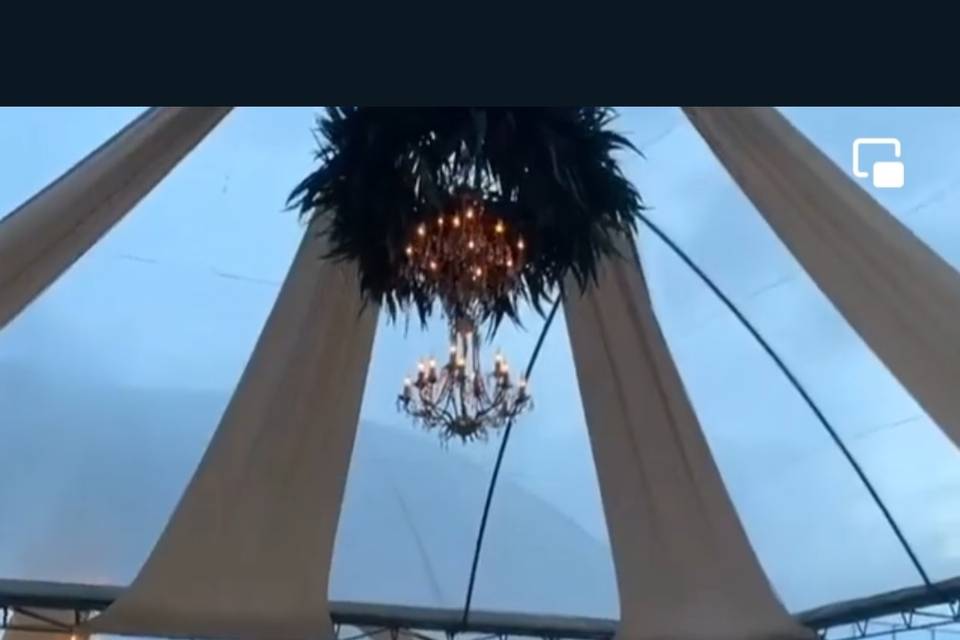 Tenda de cupula cristal
