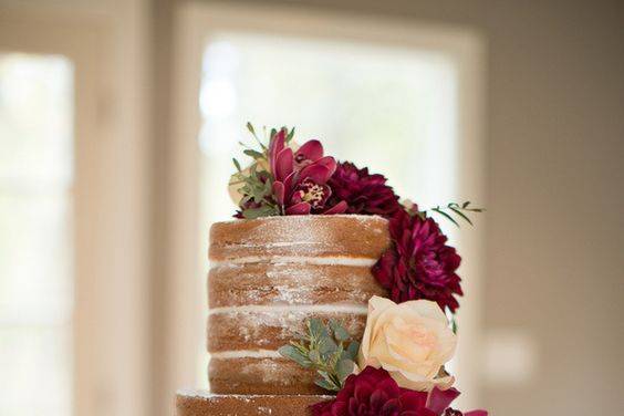 Naked cake floral