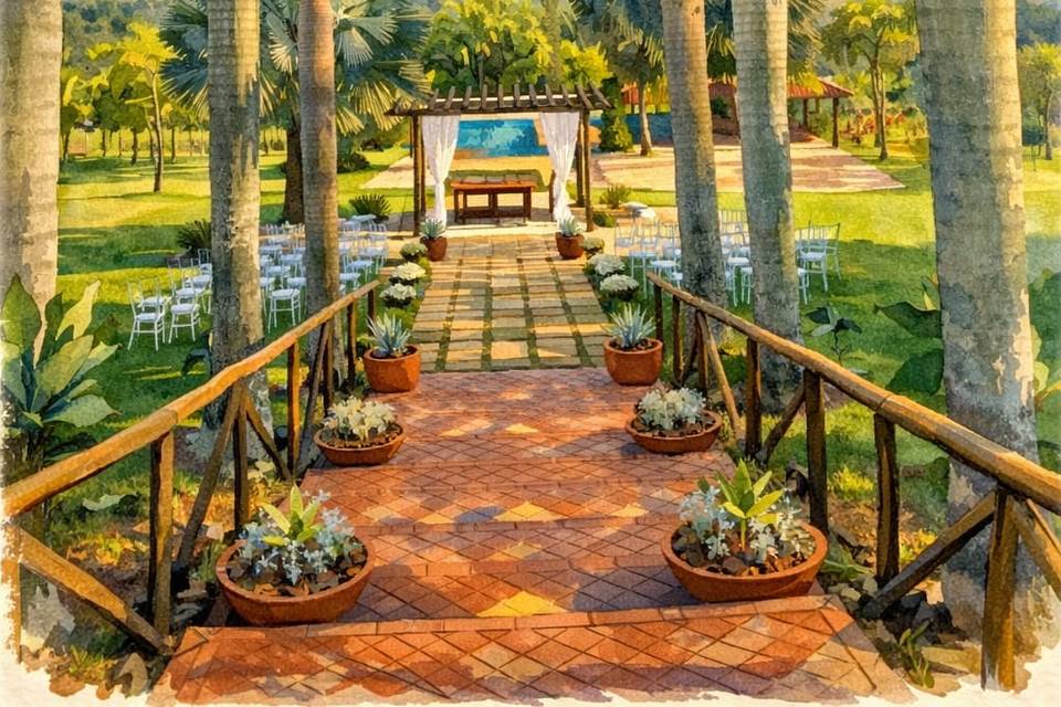 Cerimônia em Aquarela