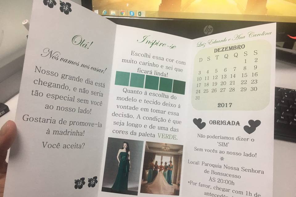 Manual de madrinha verde