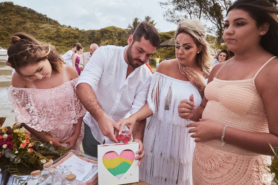 Quadro cerimônia das areias