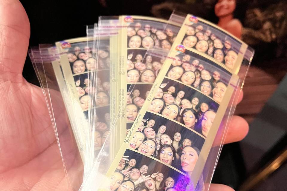 Formato de fotos em tirinhas
