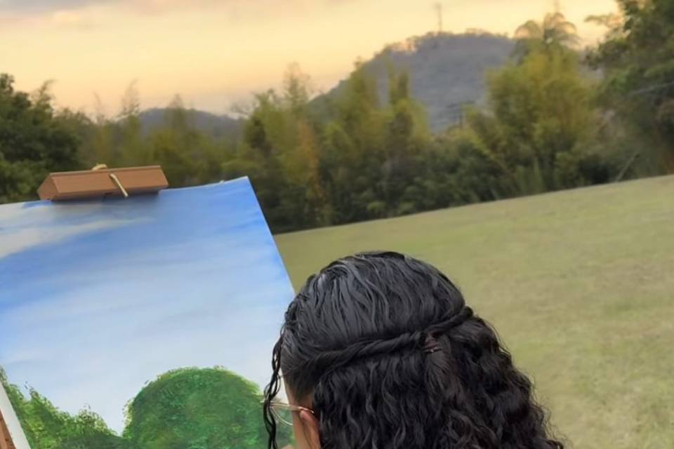 Realizando pintura