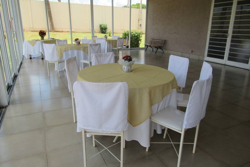 Espaço externo climatizado