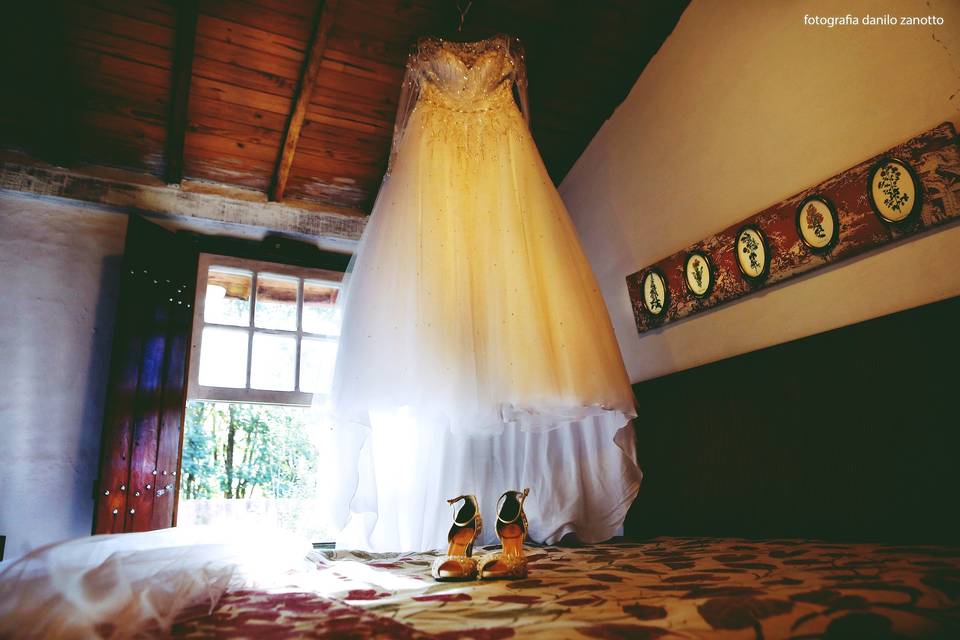 Um cenário, um vestido...