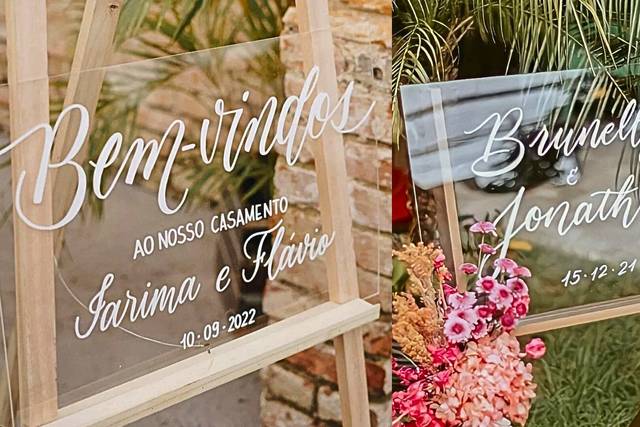 Placa Recepção em Acrílico