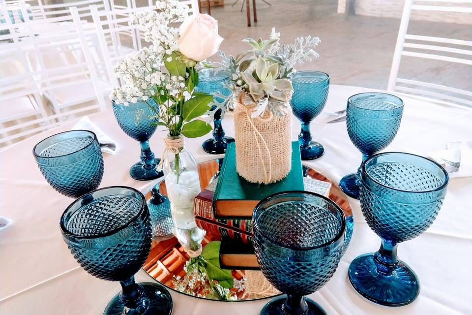 Decor em tons de azul