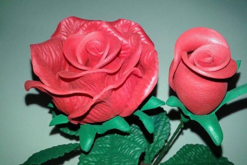 Lembrancinha rosas EVA