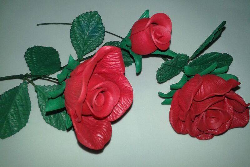 Lembrancinhas rosas EVA