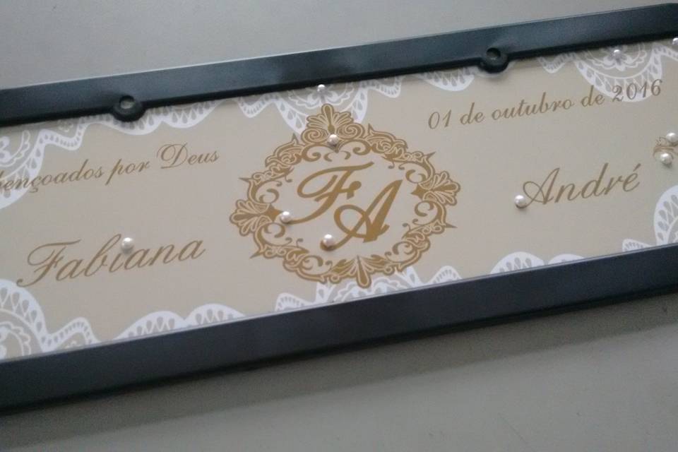 Placa de carro personalizadas