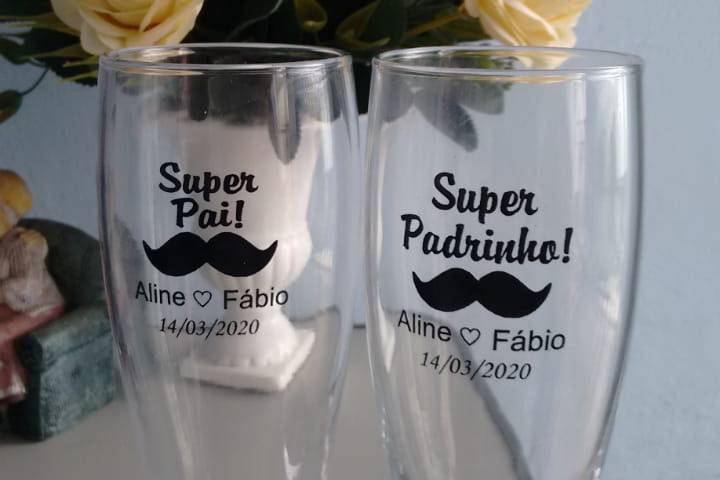 Tulipas de chopp personalizada