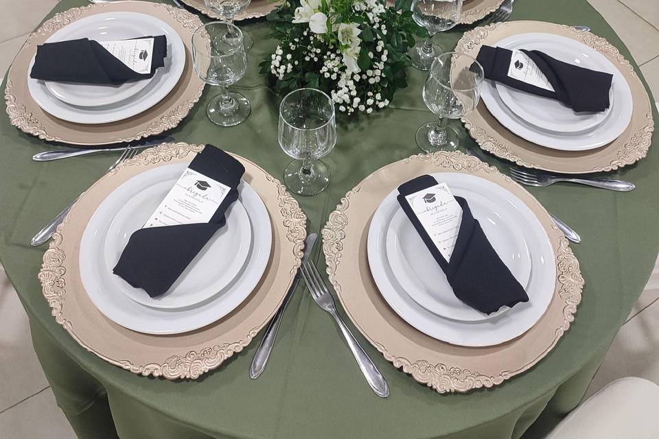 Mesa decorada