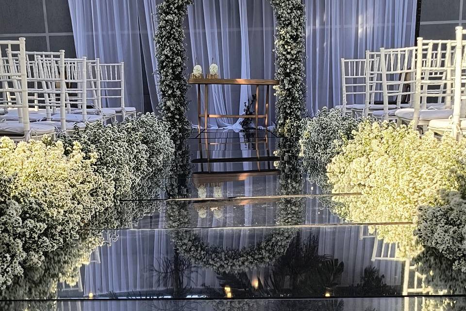 Casamento na área externa