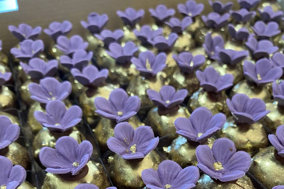 Trufa de avelã floral