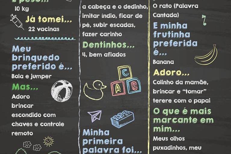 Chalkboard 1 ano