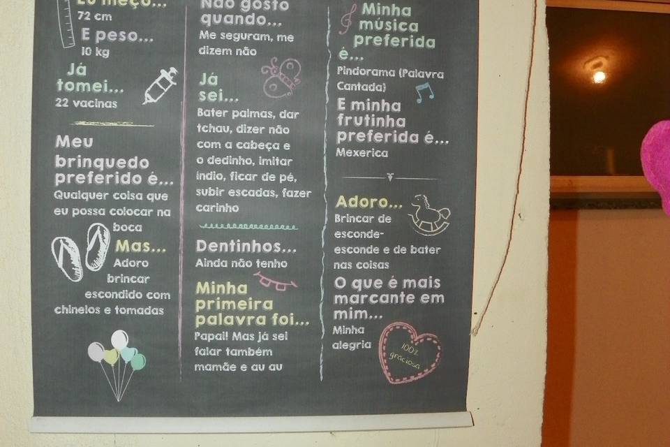 Chalkboard 1 ano