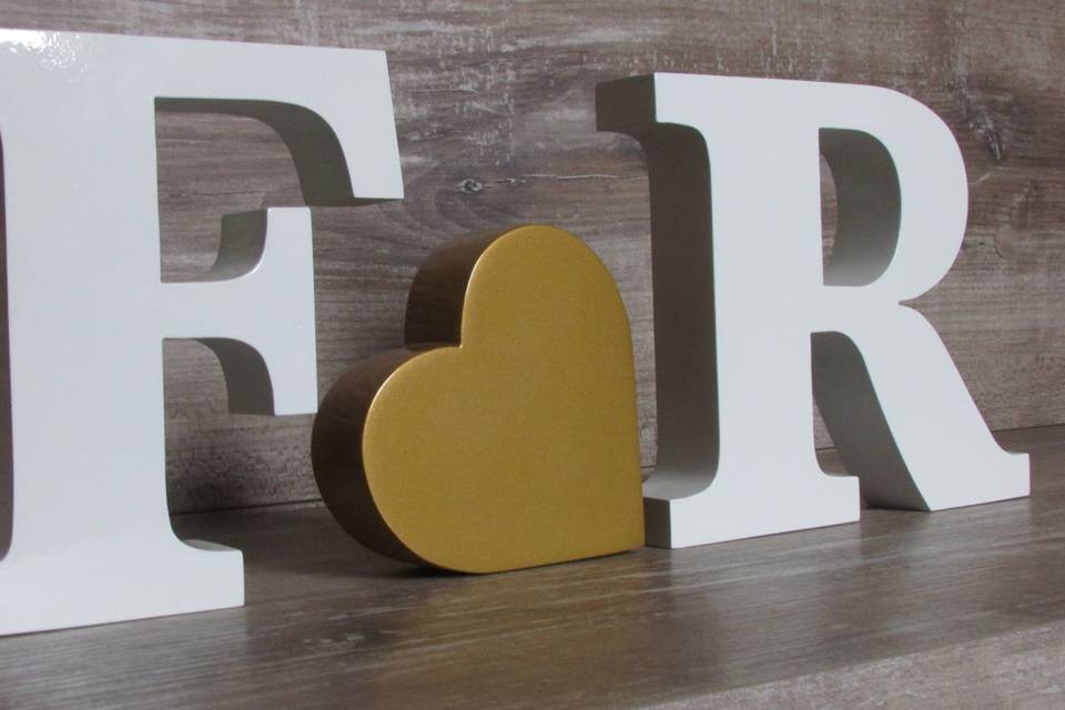 Letra MDF Decorada