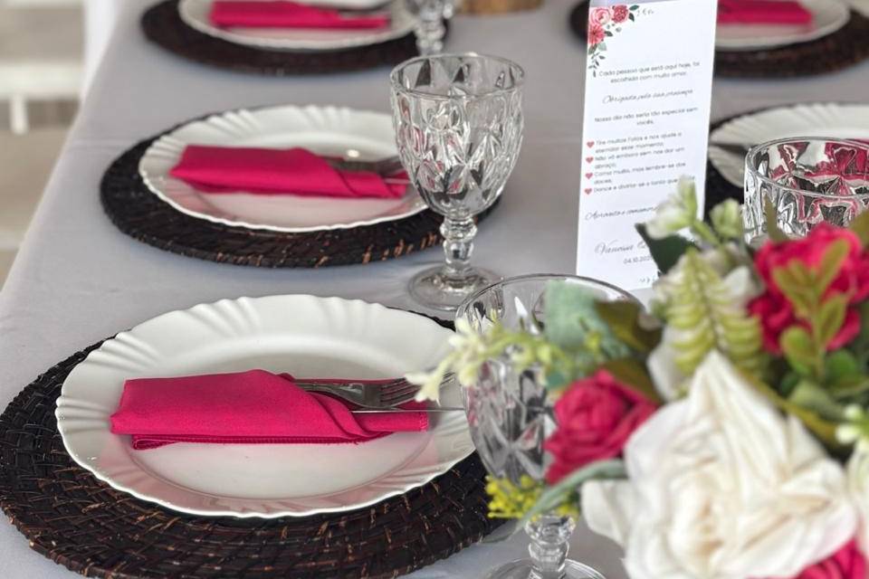 Mesa decorada