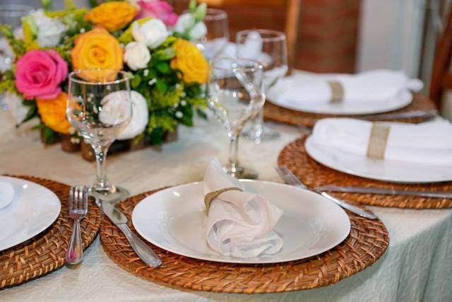 Decoração com flores naturais