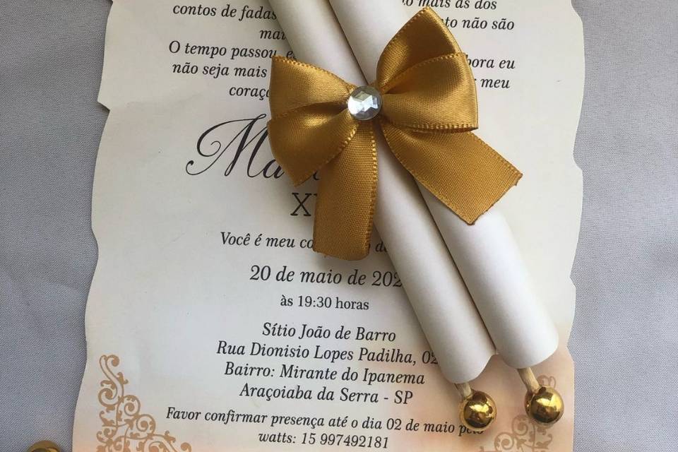 Convite Pergaminho