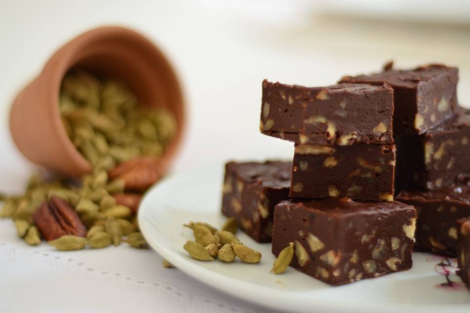 Fudge nozes e cardamomo