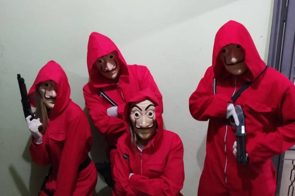 La casa de papel nos na cabine