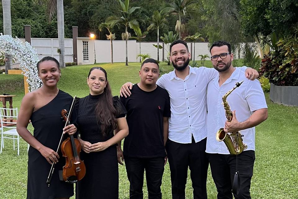Parte dos músicos