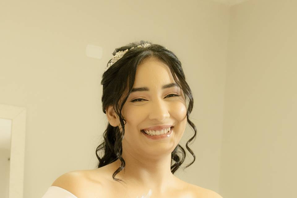 Noiva feliz