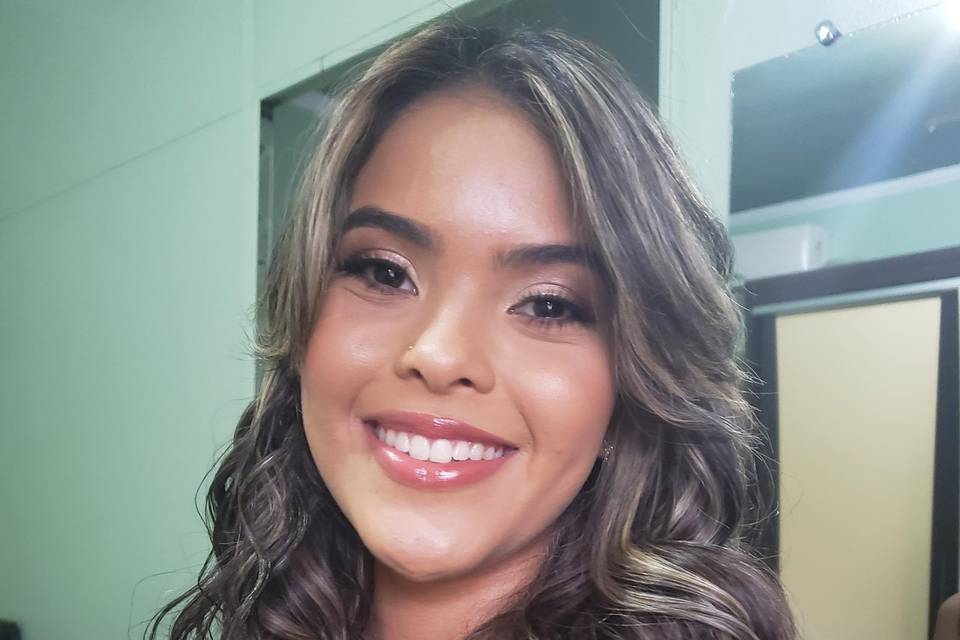 Make e cabelo casamento dia