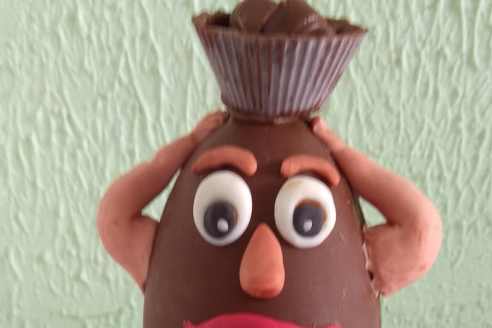 Boneco de chocolate