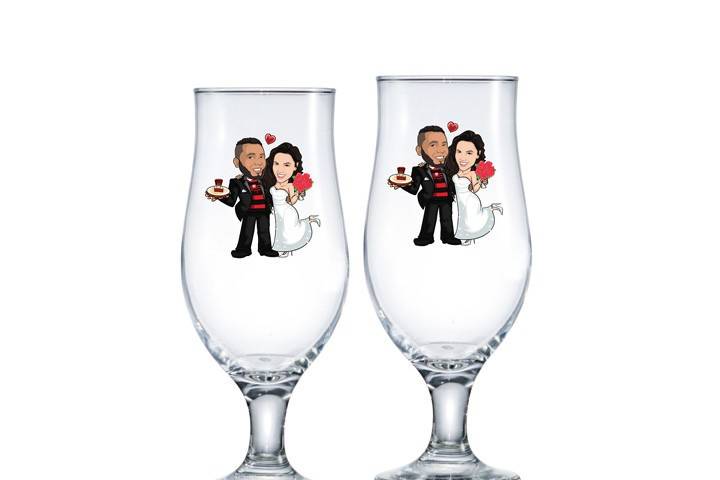 Taça Personalizada Casamento