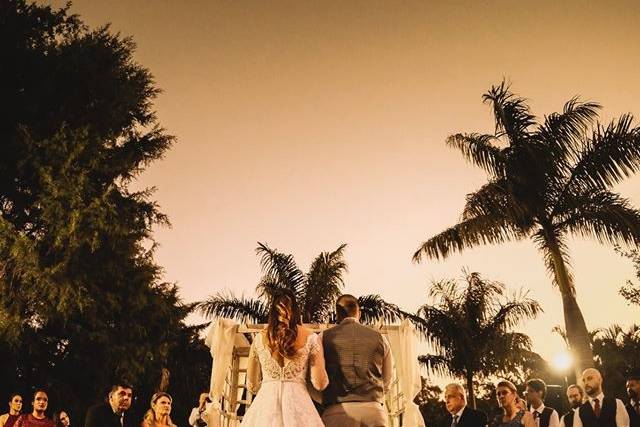 Casamento em local aberto