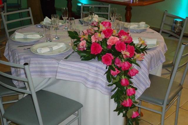 Decoração com flores
