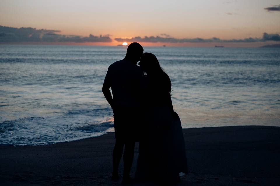 B&v ensaio casal na praia.