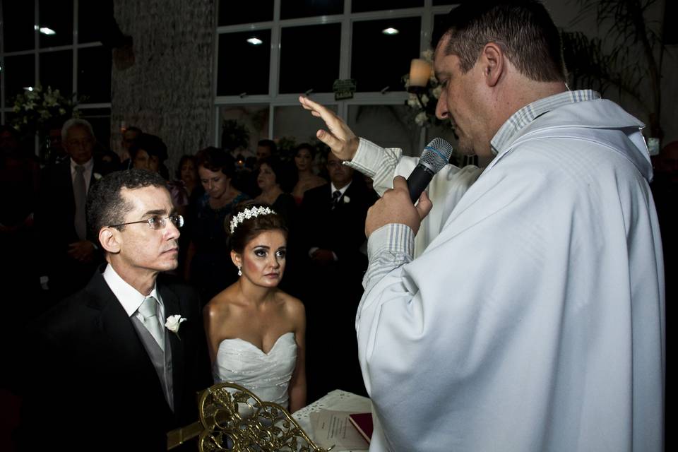 Casamento em salão de festas