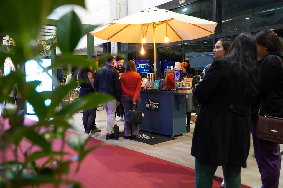 Estação de cafés em casamentos