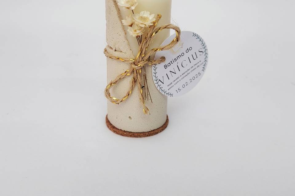 Vela Aromática base Cimento
