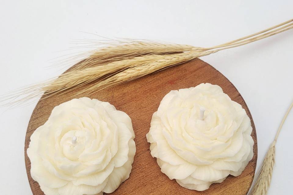 Vela aromática flor Peônia