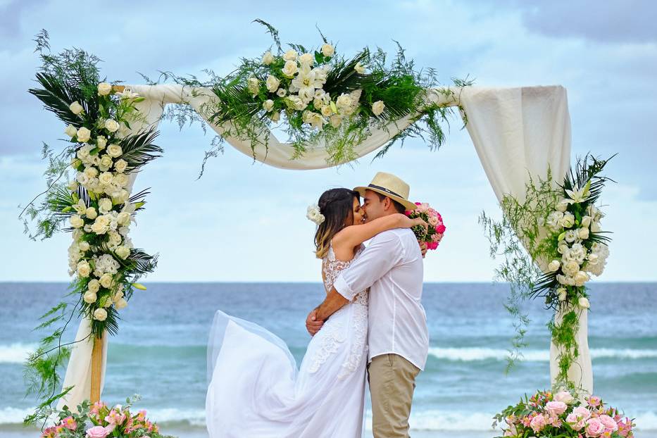 Casamento pe na areia