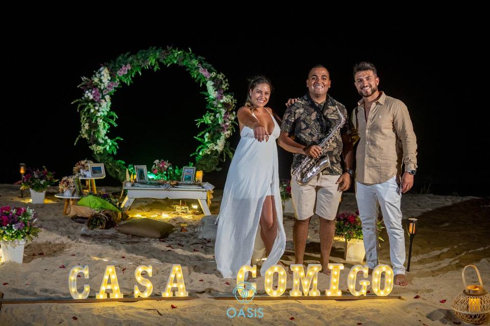 Pedidos de casamento também!