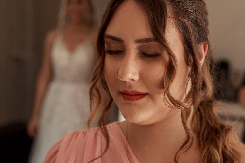 First look com madrinhas