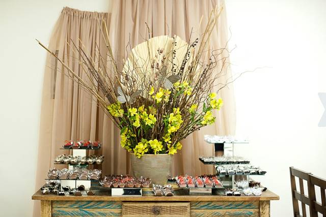 Decoração com flores