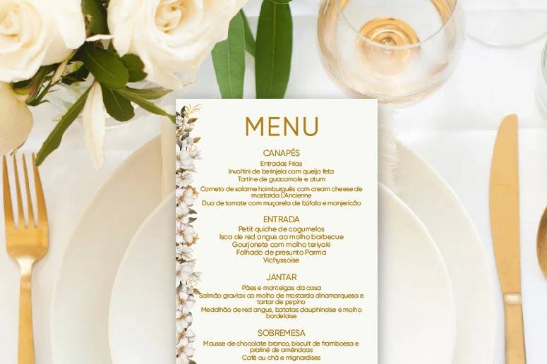 Menu de Mesa (mockup)