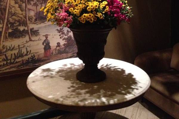 Arranjo entrada colorido