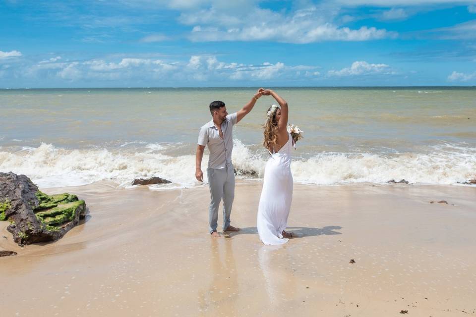 Cerimonia na praia