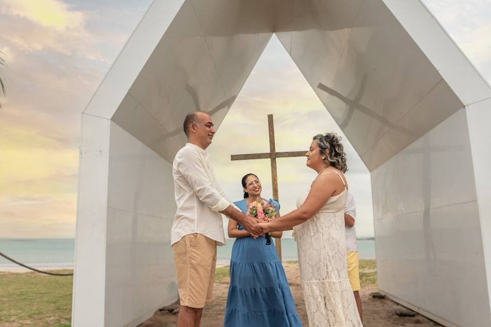 Cerimônia na praia