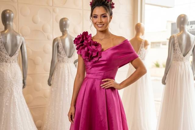 Vestido  fucsia