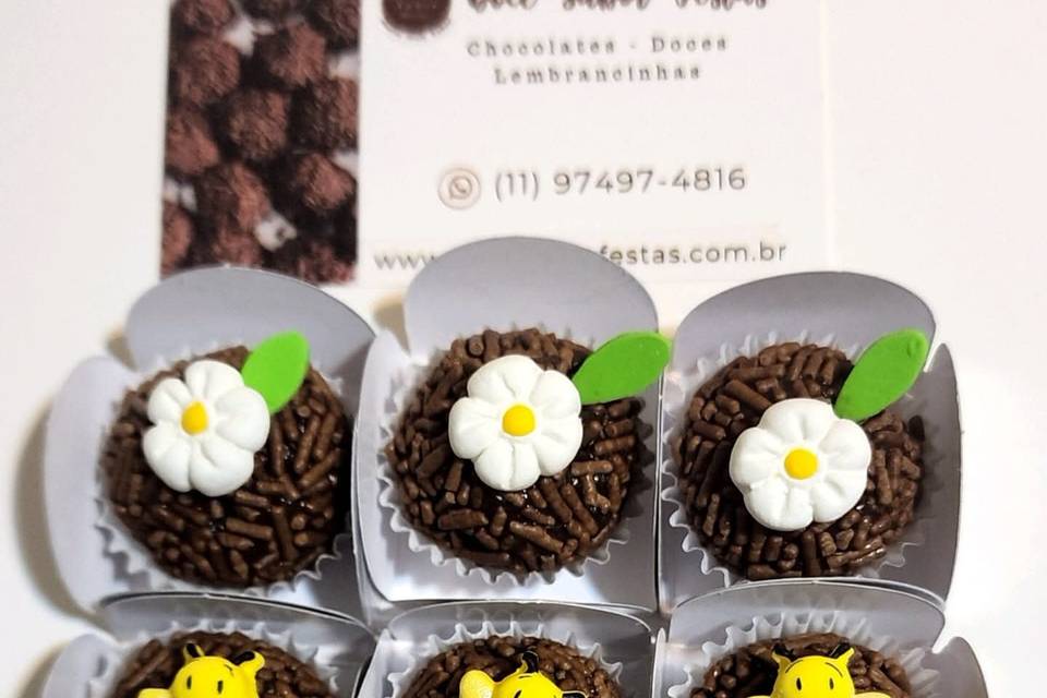 Brigadeiro com aplique