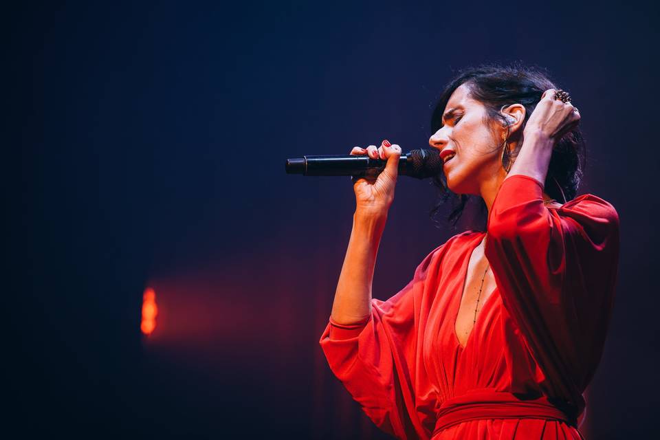 No palco